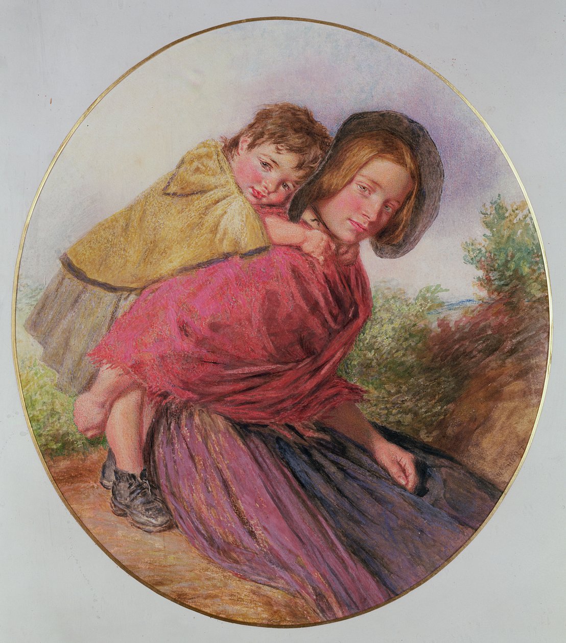 Mor och barn av William Henry Hunt