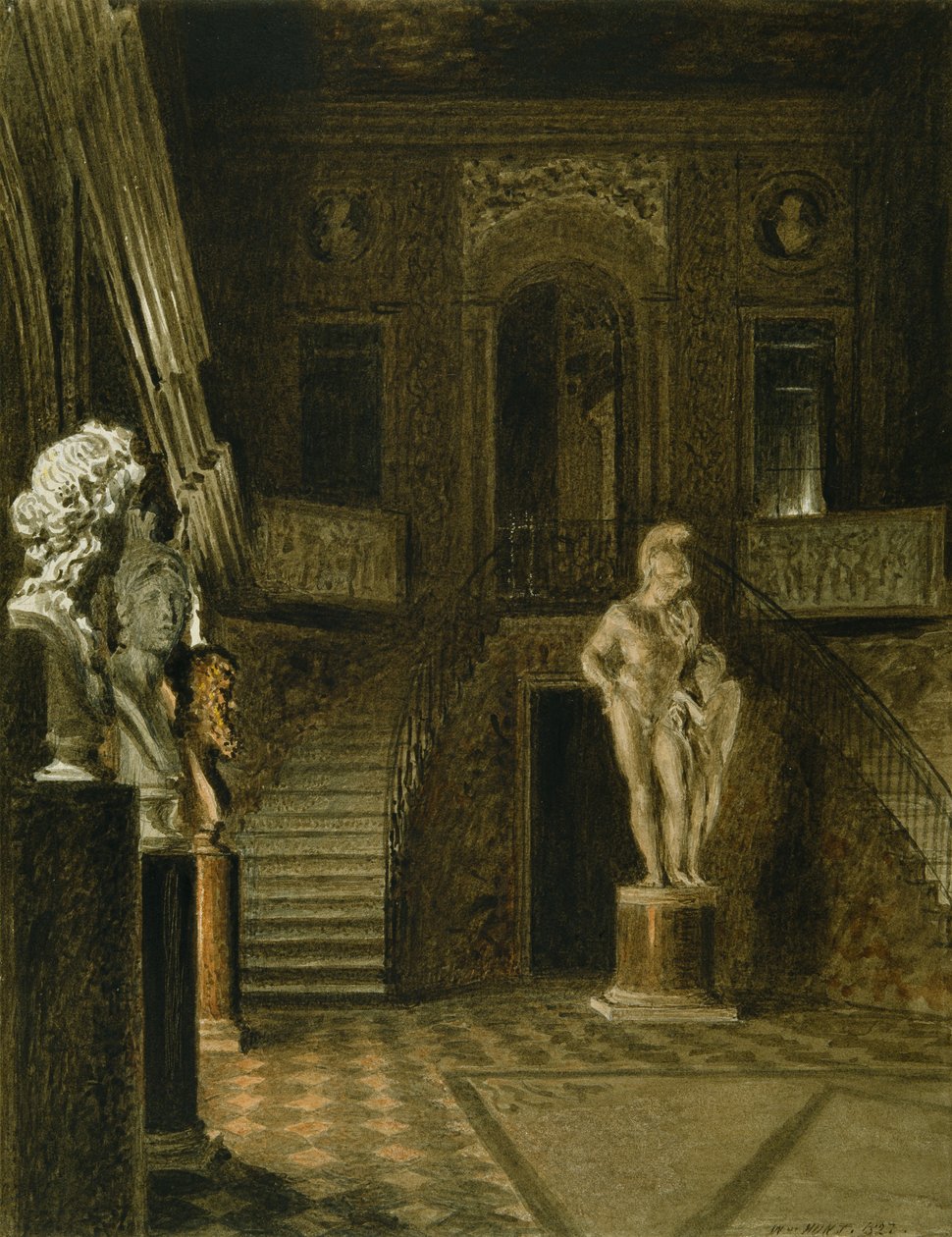 The Painted Hall i Chatsworth av William Henry Hunt