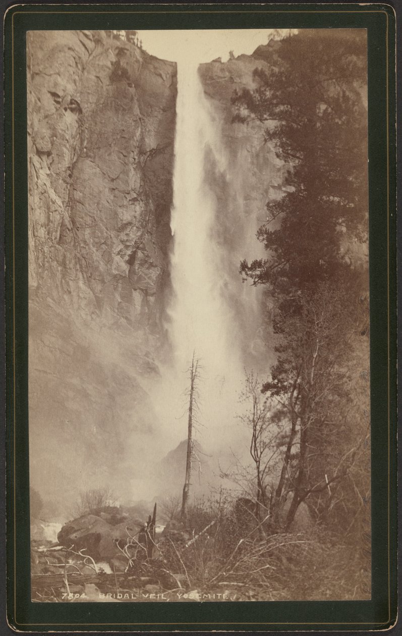 Bridal Veil, Yosemite av William Henry Jackson
