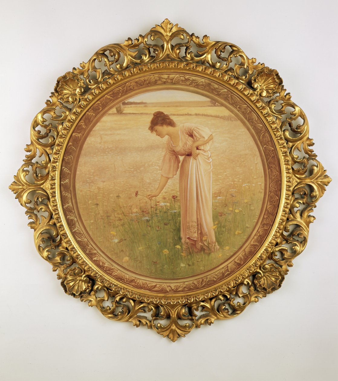 Flowers of the Field (mezzotint) av William Henry Margetson