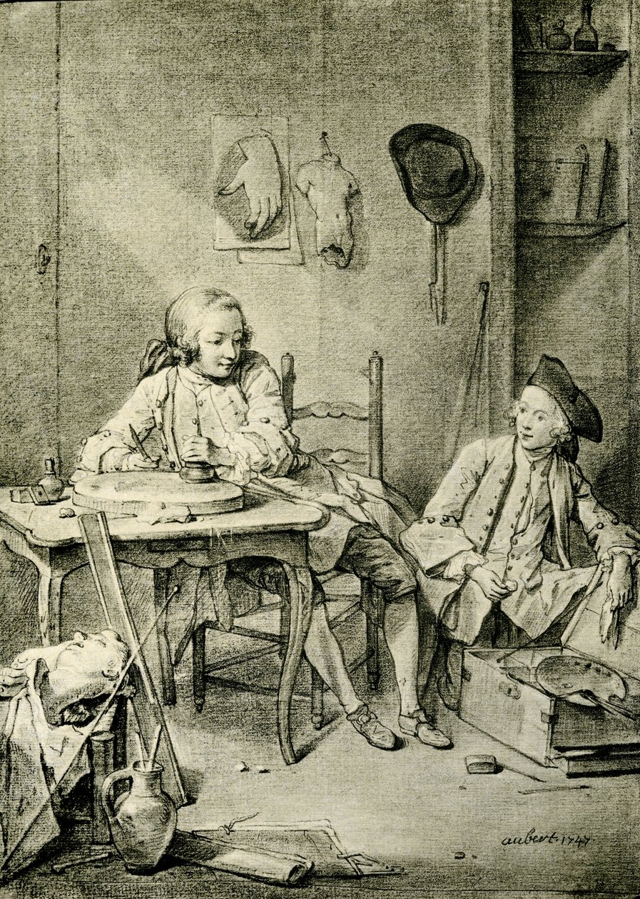 Två målarpojkar av William Henry Pike