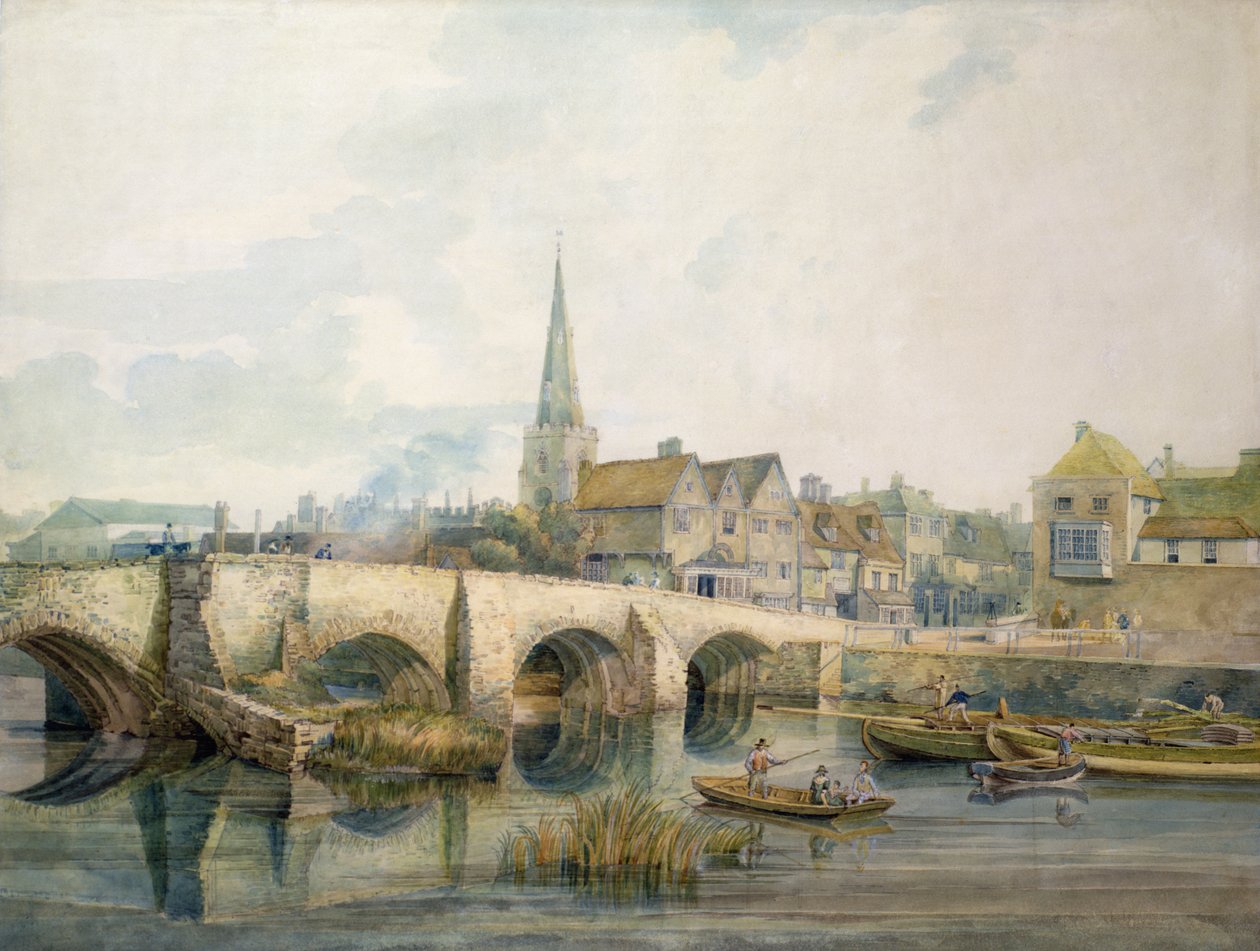 Bedford Bridge, Bedford av William Henry Pyne