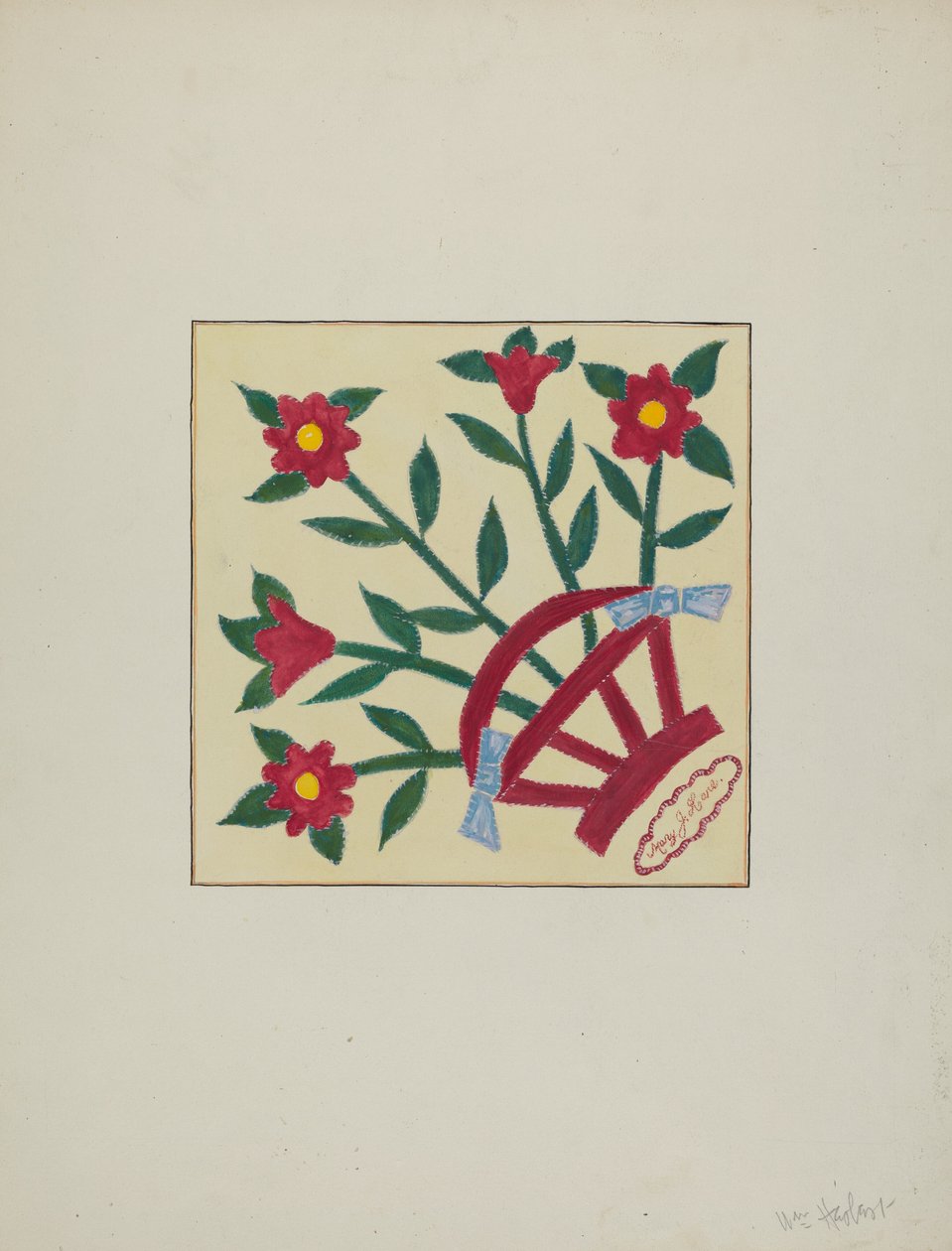 Delad täcke 1 kvadrat, ca. 1940. av William Herbert