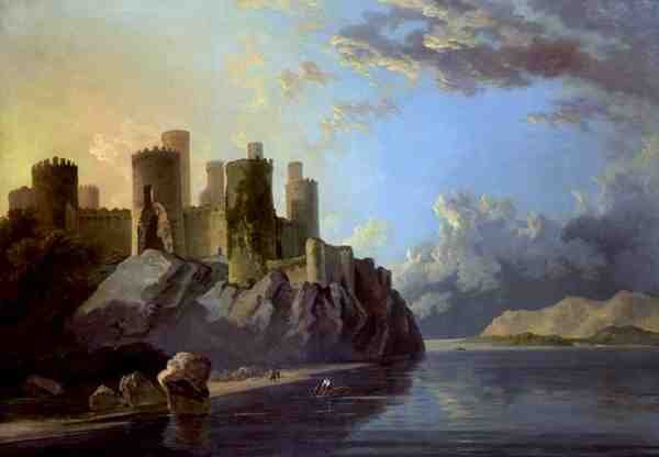 Conway Castle (olja på duk) av William Hodges