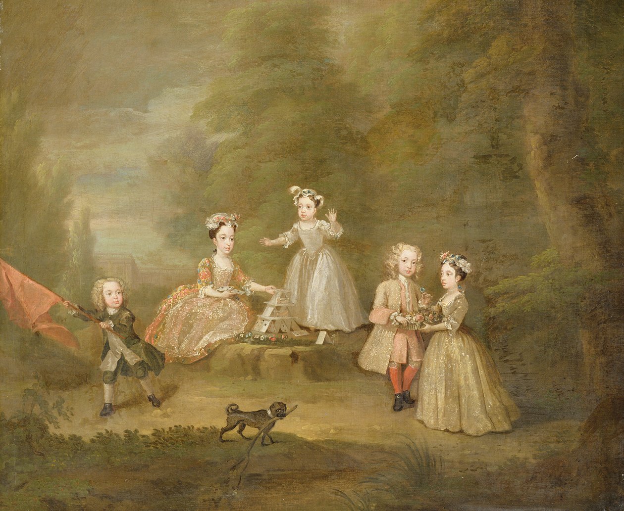Ett korthus av William Hogarth