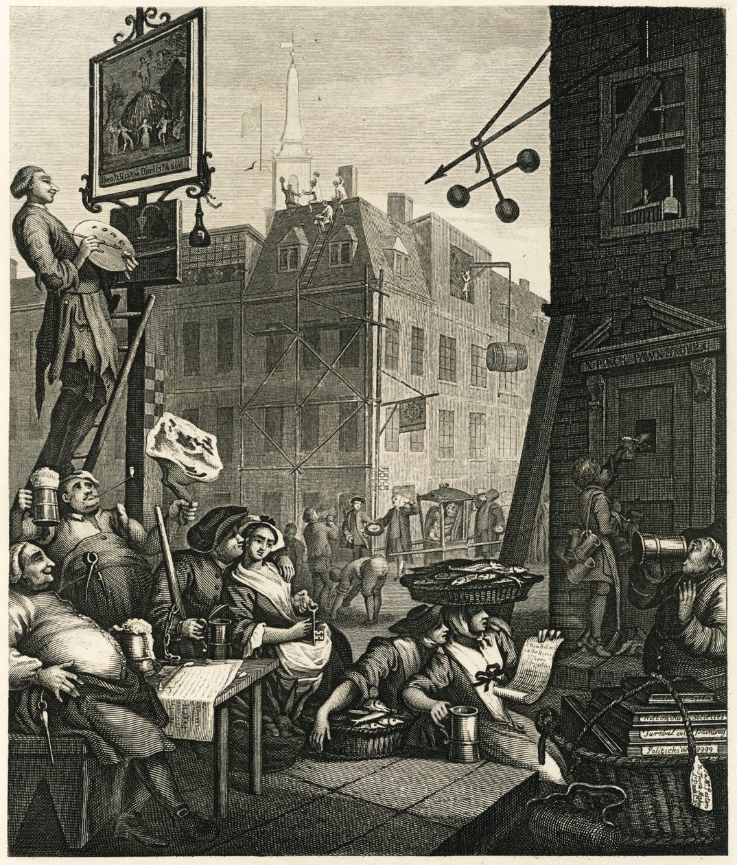 Beer Street, 1751. av William Hogarth