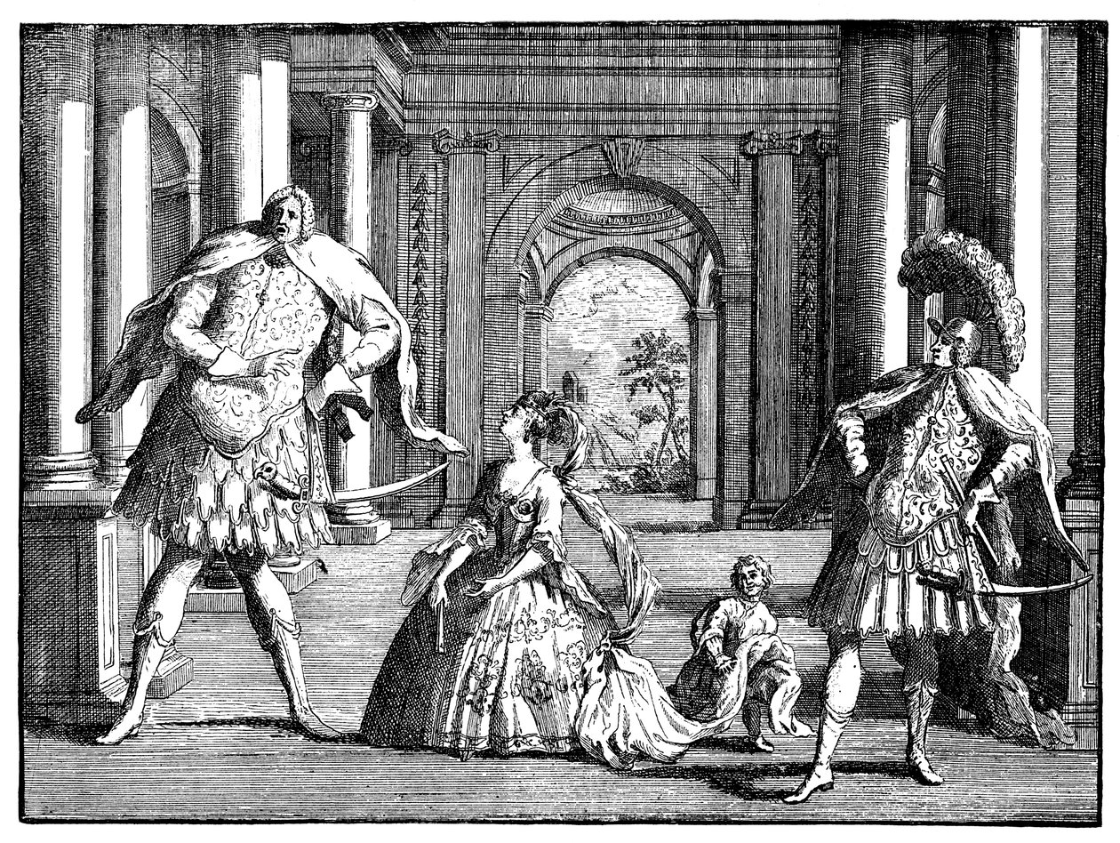 Berenstat, Cuzzoni och Senesino c1725. av William Hogarth