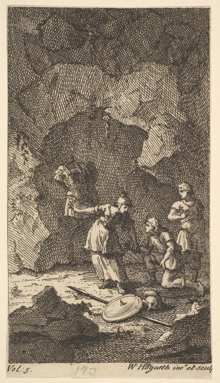 Cassandra, Frontispice, Vol. 5, 1725. av William Hogarth