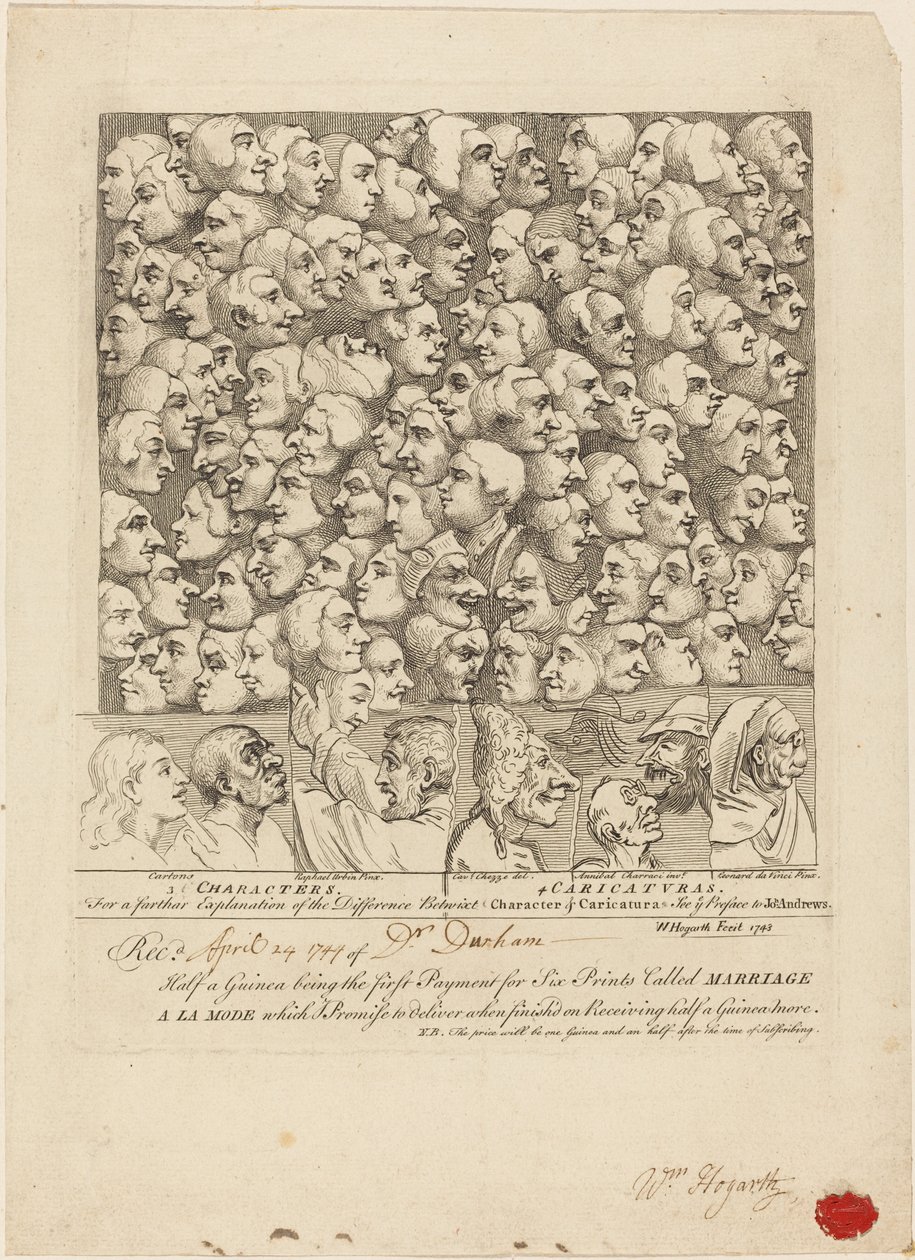 Karaktärer och karikatyrer av William Hogarth