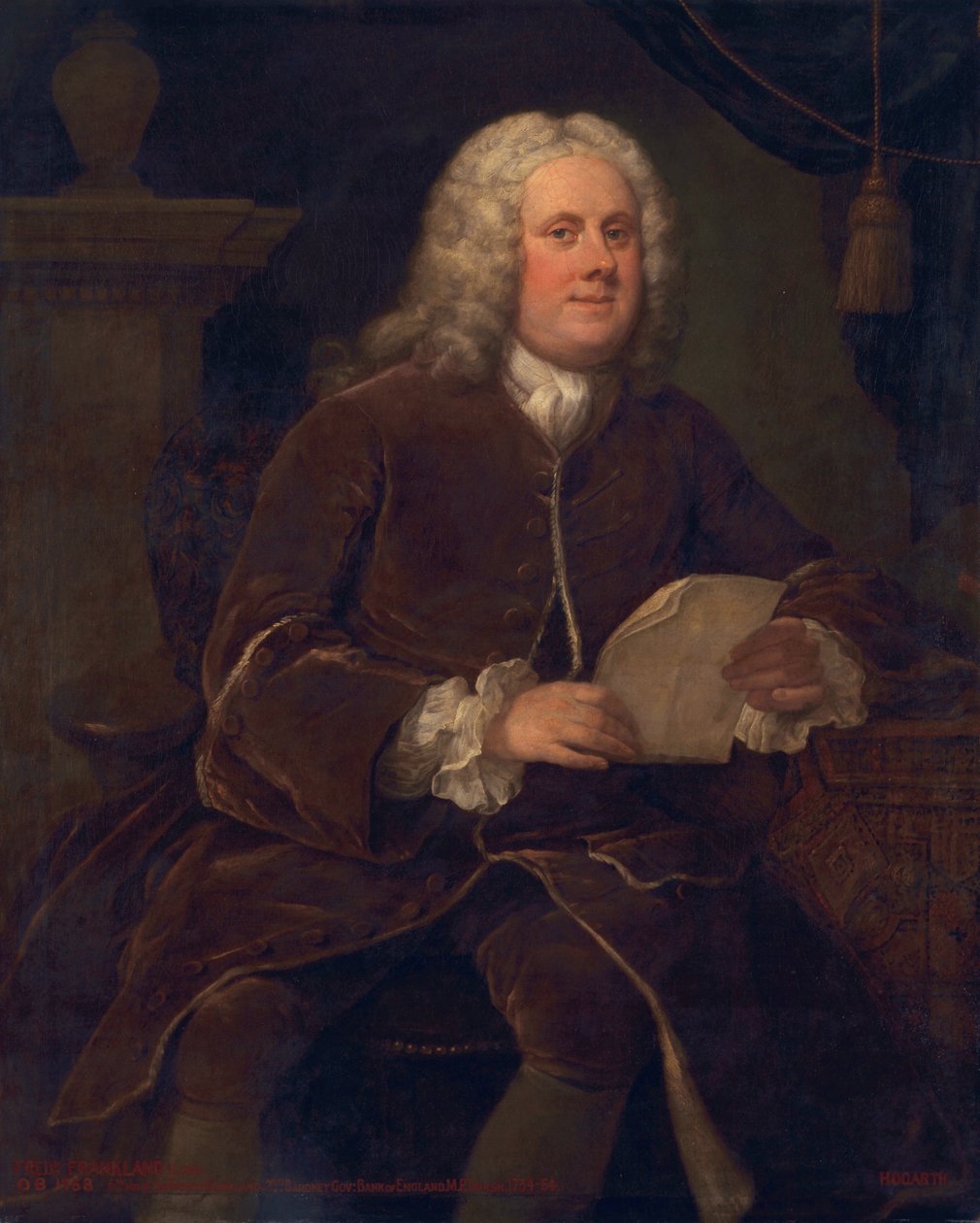 Frederick Frankland, c.1739-40 av William Hogarth