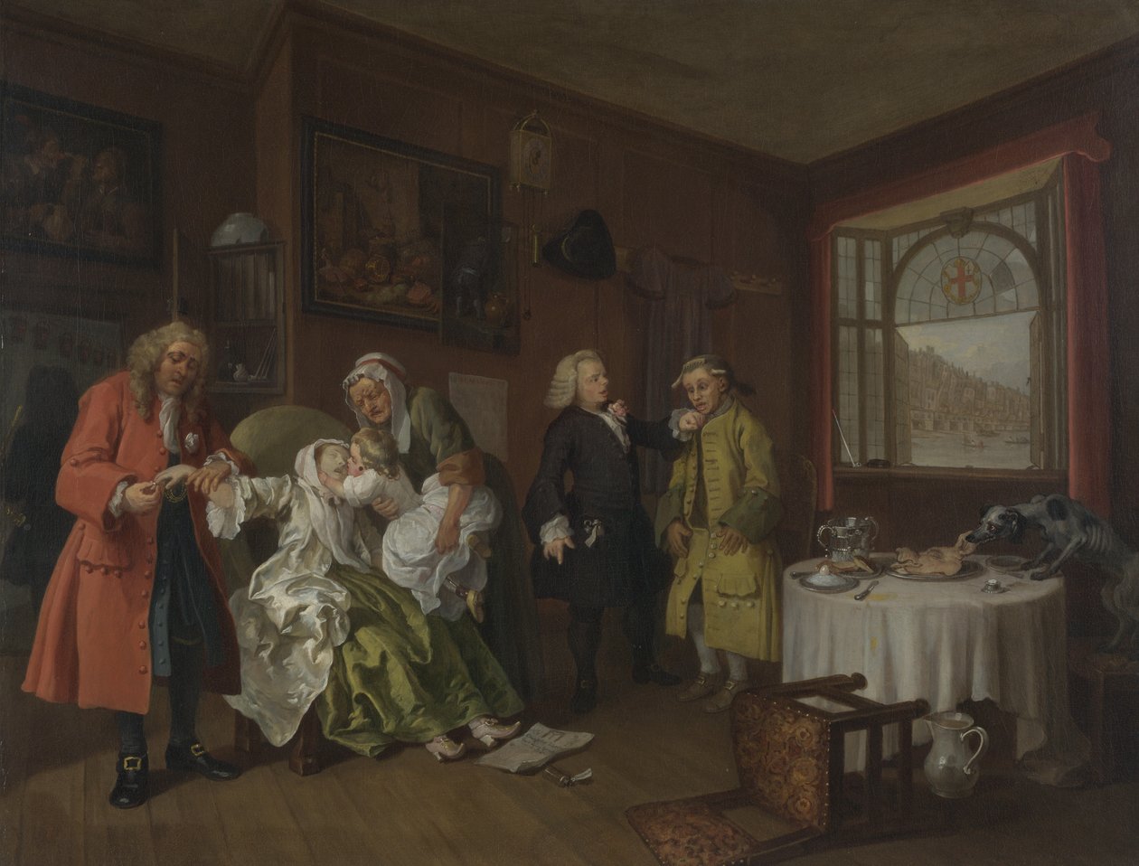 Äktenskap A-la-Mode av William Hogarth