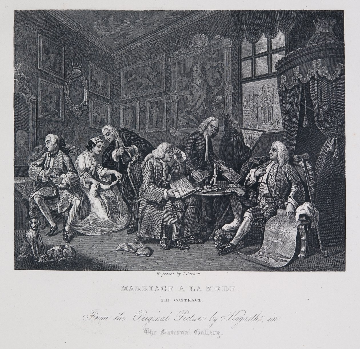 Äktenskap à la mode: Kontraktet av William Hogarth