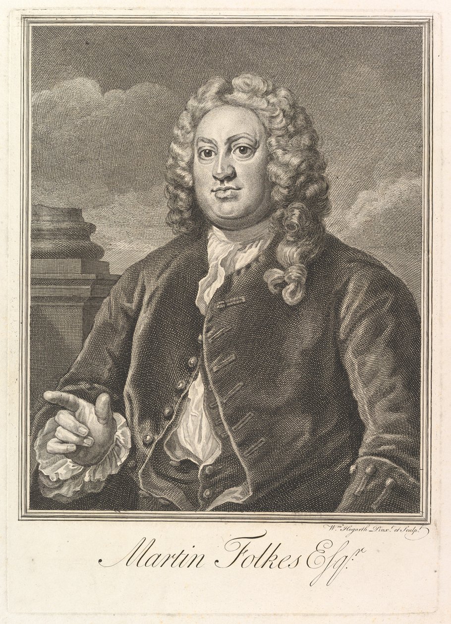 Martin Folkes, 1742. av William Hogarth