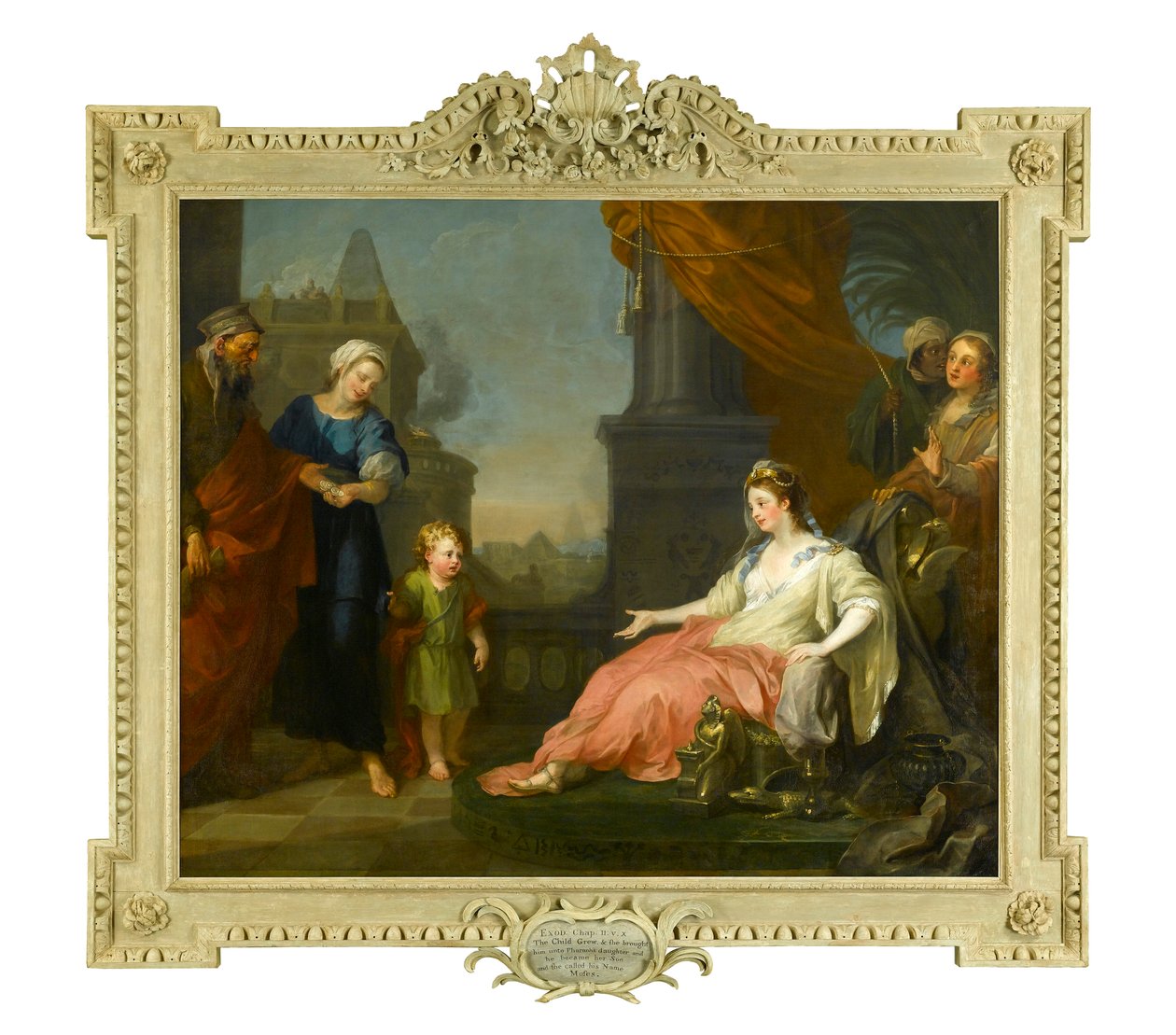 Moses inför Faraos dotter, 1746 av William Hogarth