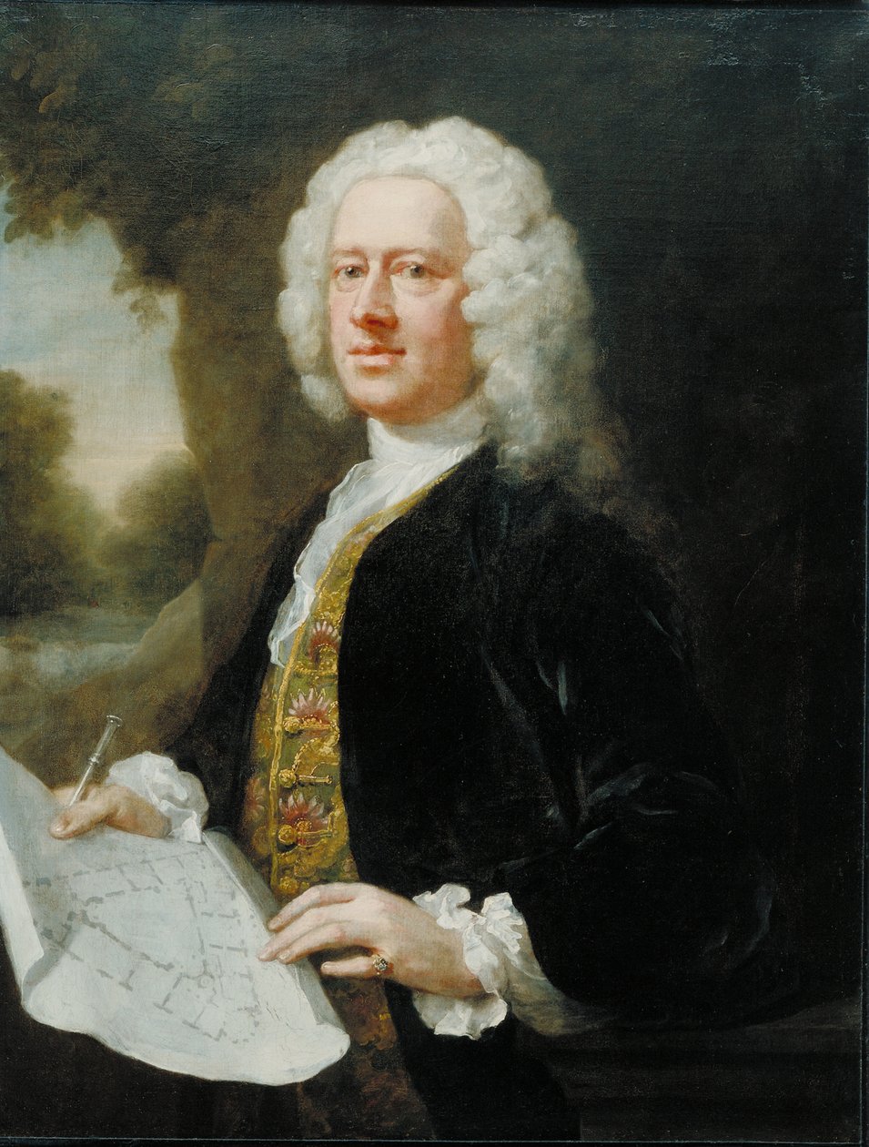 Porträtt av Theodore Jacobson, 1742 av William Hogarth