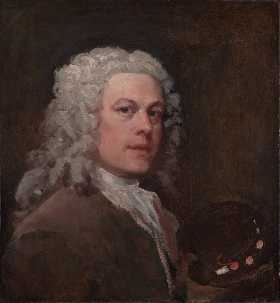 Självporträtt, ca. 1735. av William Hogarth