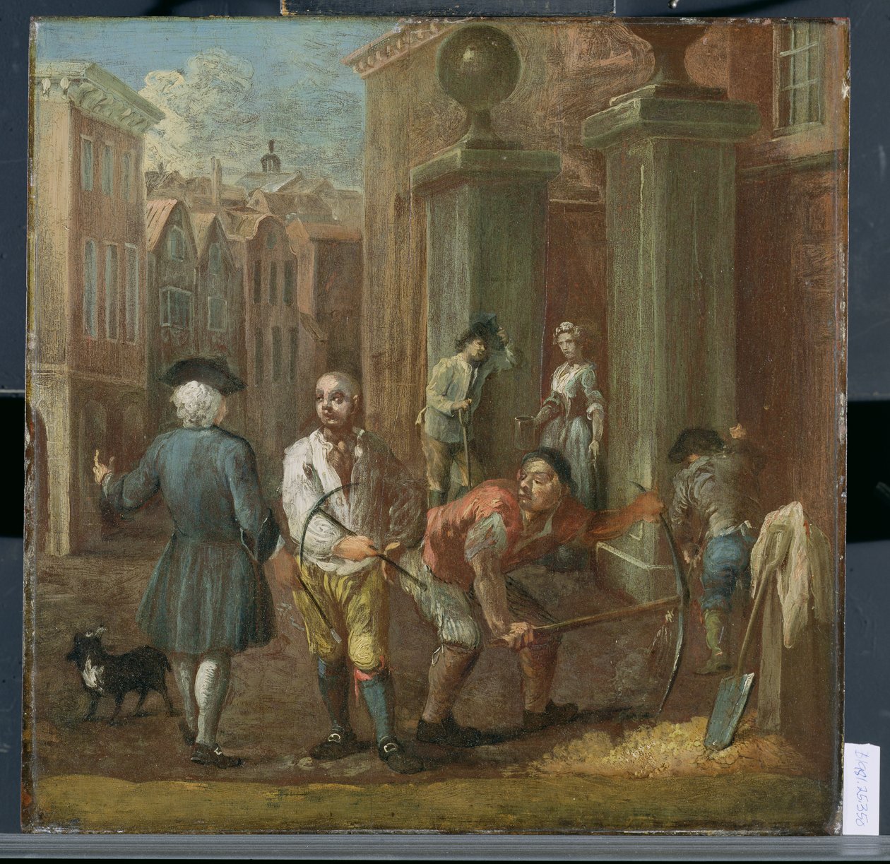 Sign for a Paviour, c.1725 av William Hogarth
