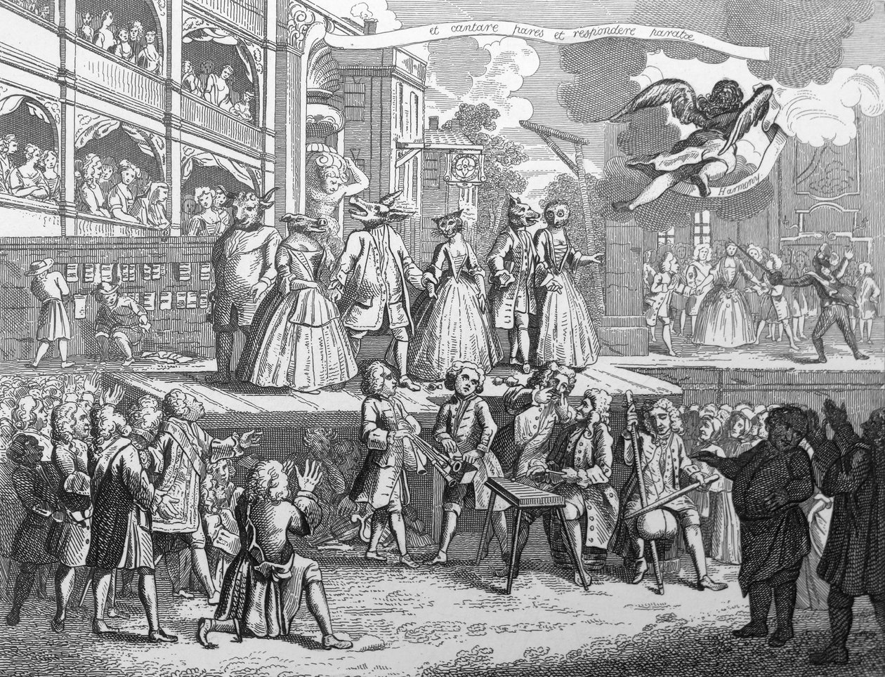 Tiggarens Operae koppar av William Hogarth