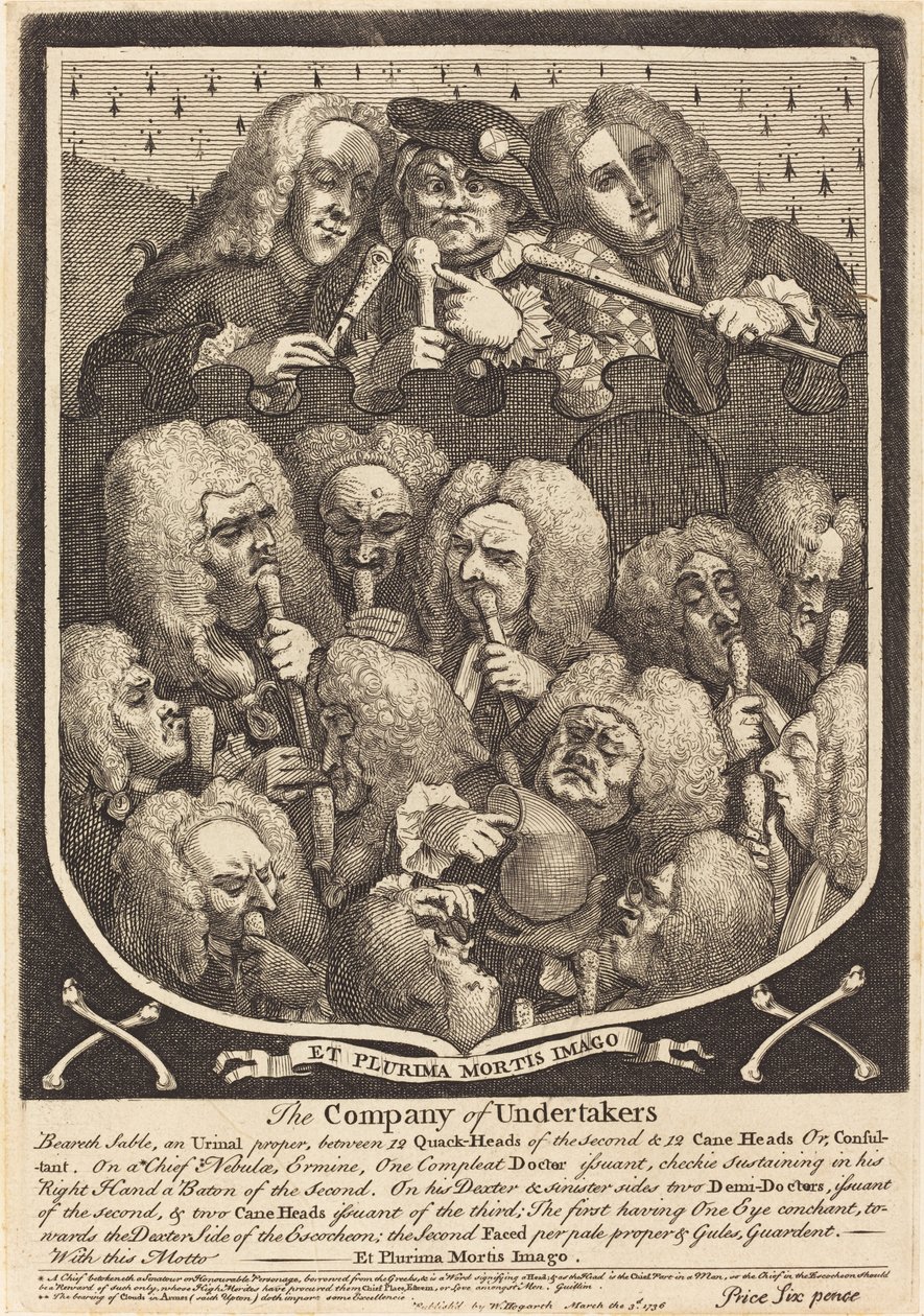 Bolaget av begravningsentreprenörer av William Hogarth