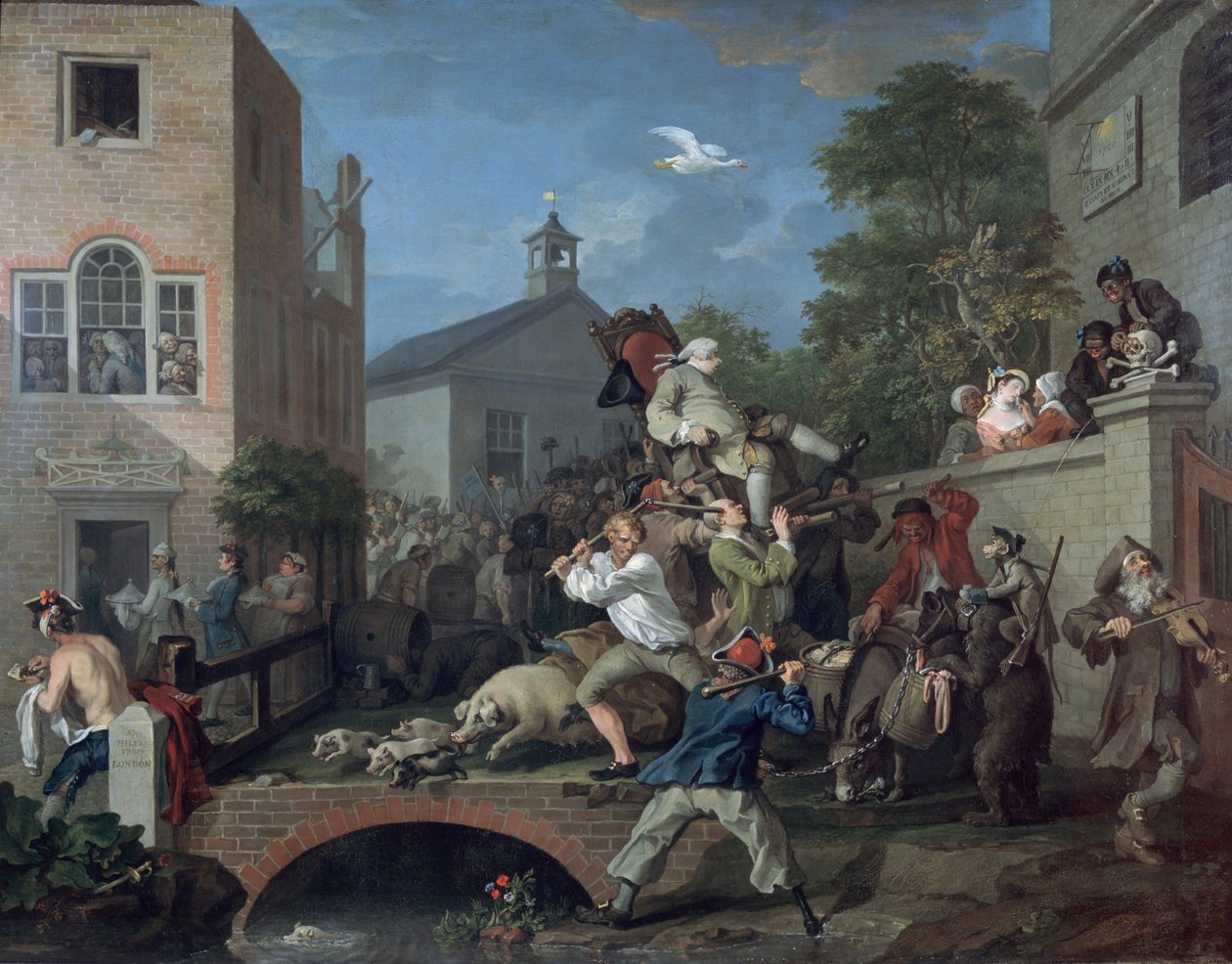Valet IV Ordförande för ledamoten, 1754-55 av William Hogarth