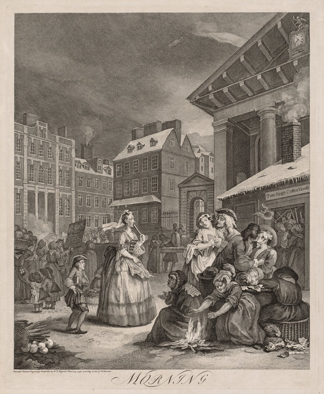 De fyra tiderna på dygnet av William Hogarth