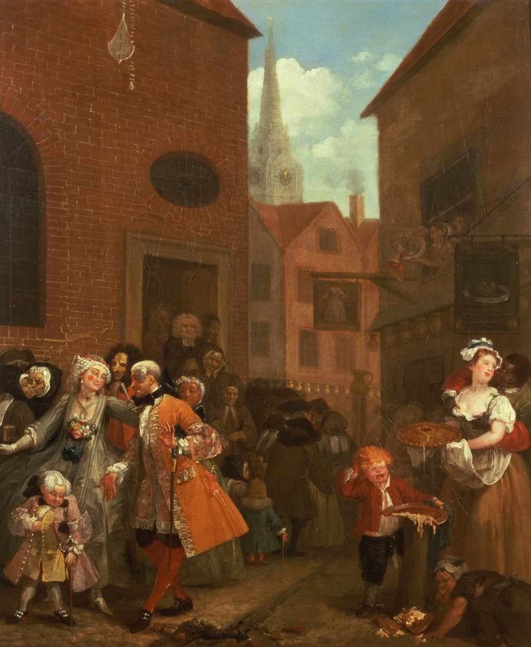De fyra tiderna på dagen: Middag, 1736 av William Hogarth