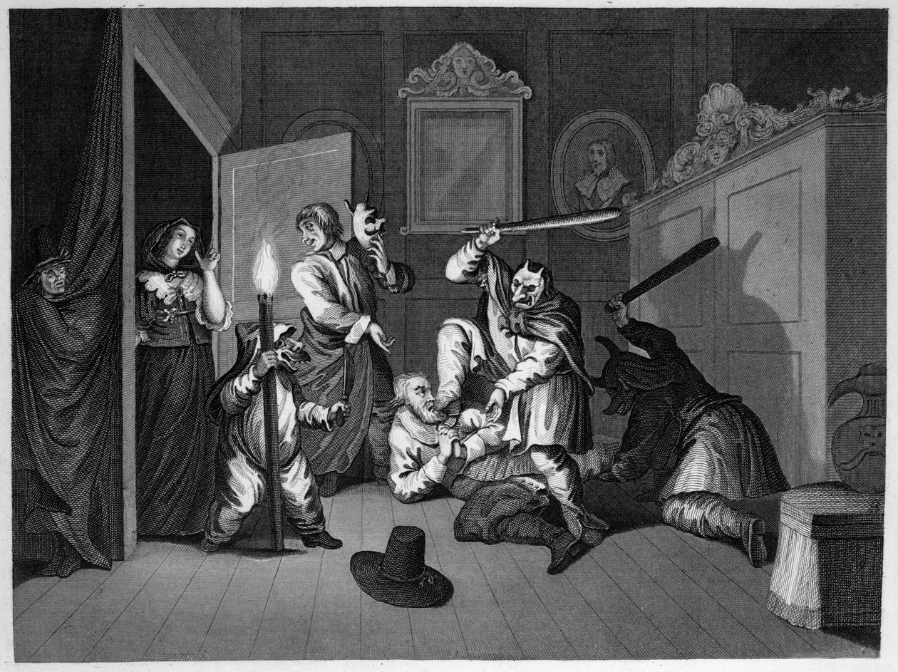 Maskeradäventyret av William Hogarth