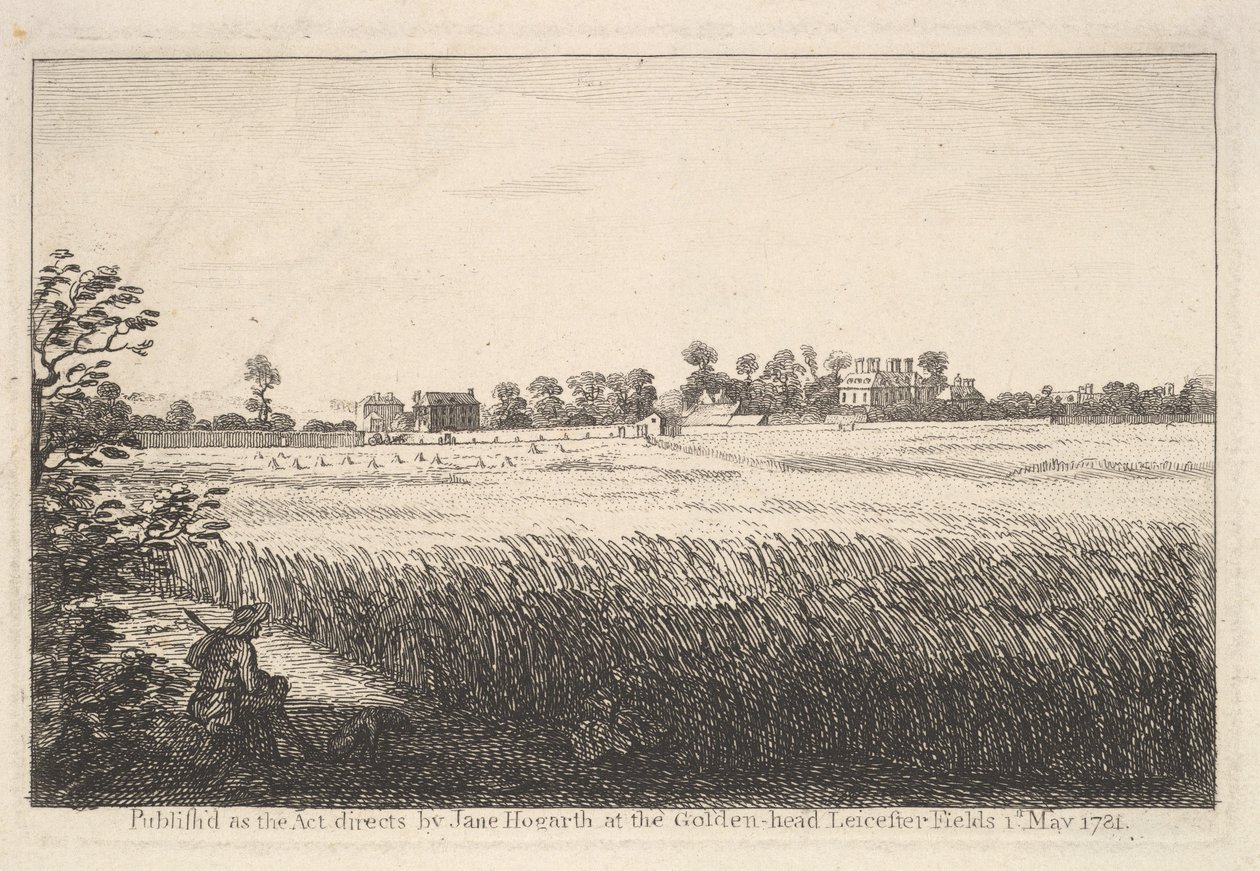 Utsikt över Ranbys House, 1 maj 1781. av William Hogarth
