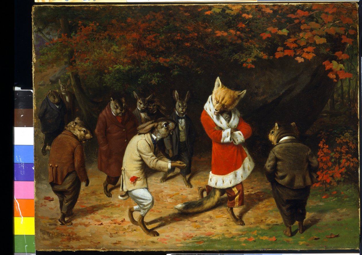 Hans majestät får (olja på duk) av William Holbrook Beard