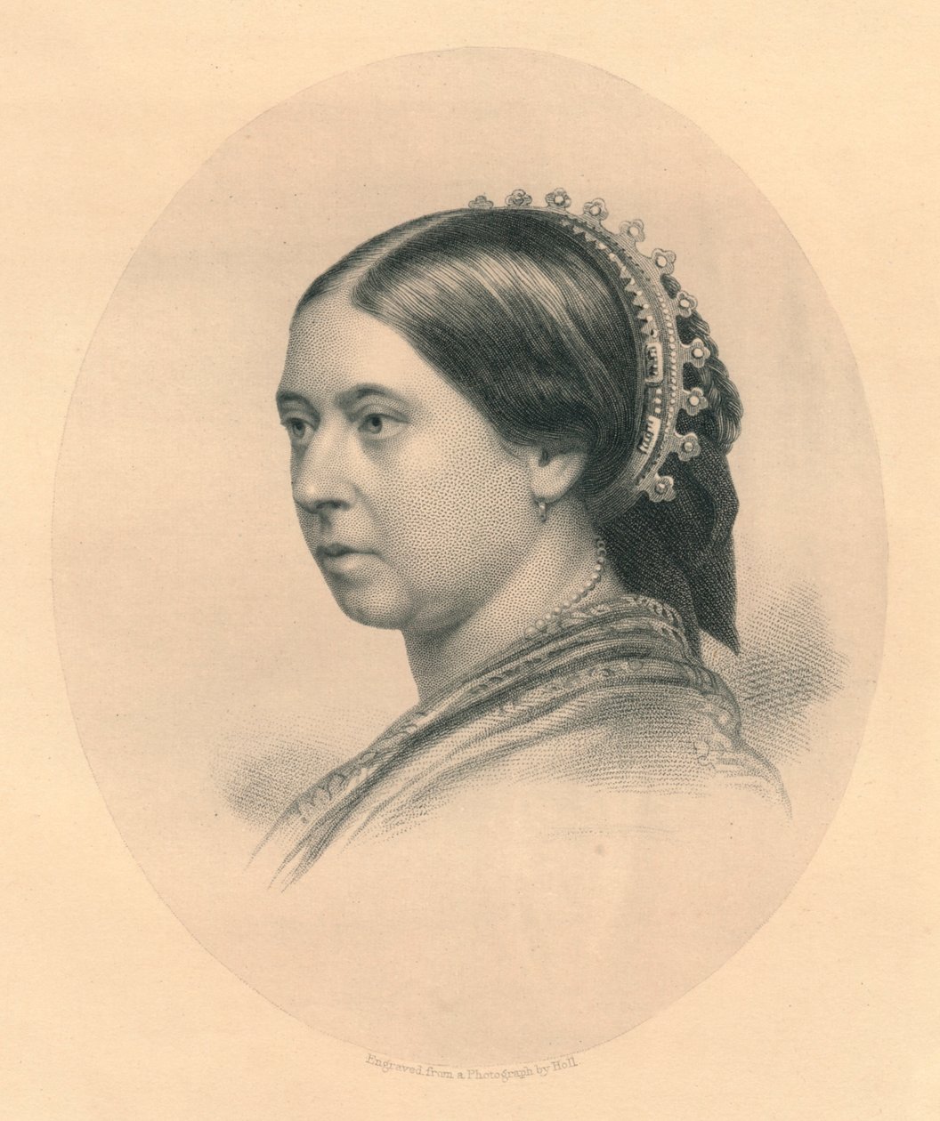 Hennes Majestät Drottningen, c1860-talet. av William Holl