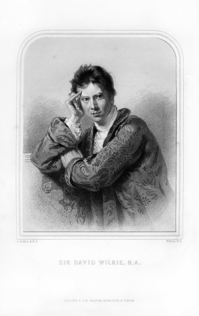 Sir David Wilkie, skotsk målare, 1870. av William Holl