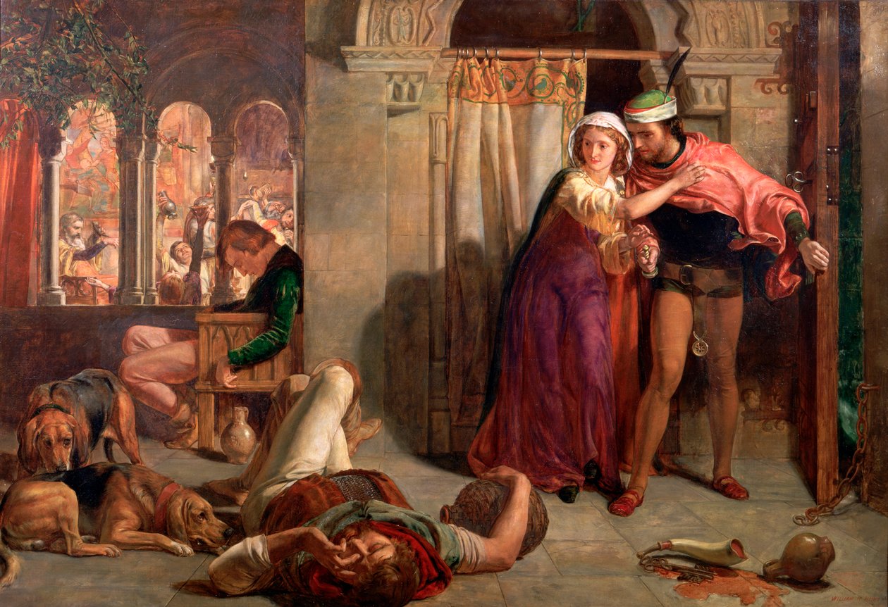 "S:t Agnes afton", 1848 av William Holman Hunt