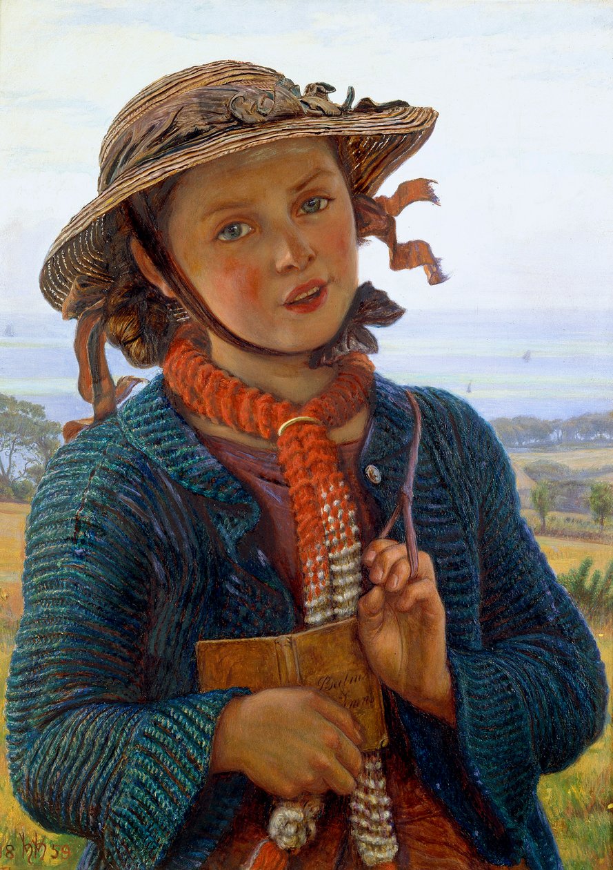 Skolflickans hymn, 1859 av William Holman Hunt