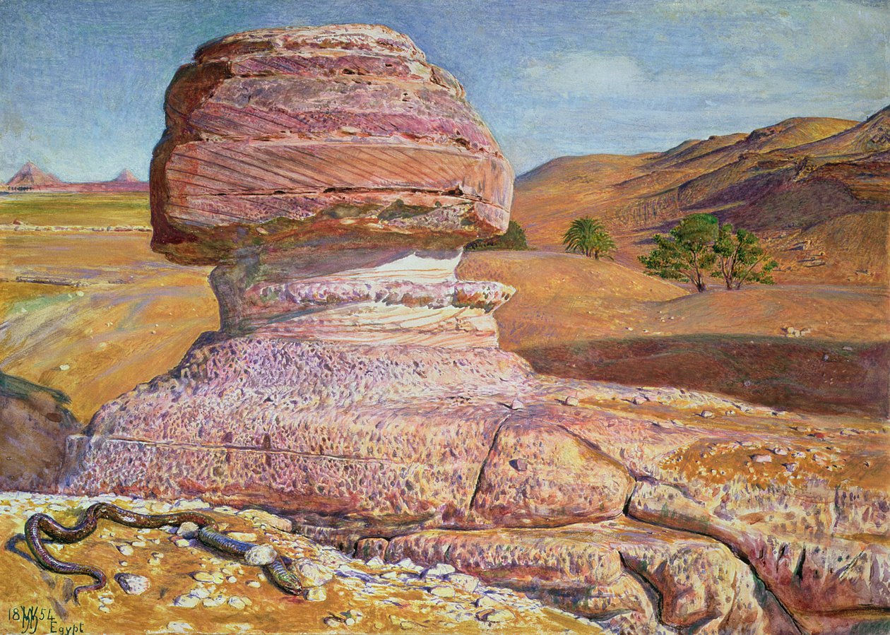 Sfinxen i Gizeh, 1854 av William Holman Hunt