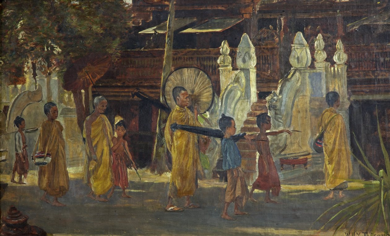 En procession i Burma av William Holt Yates Titcomb