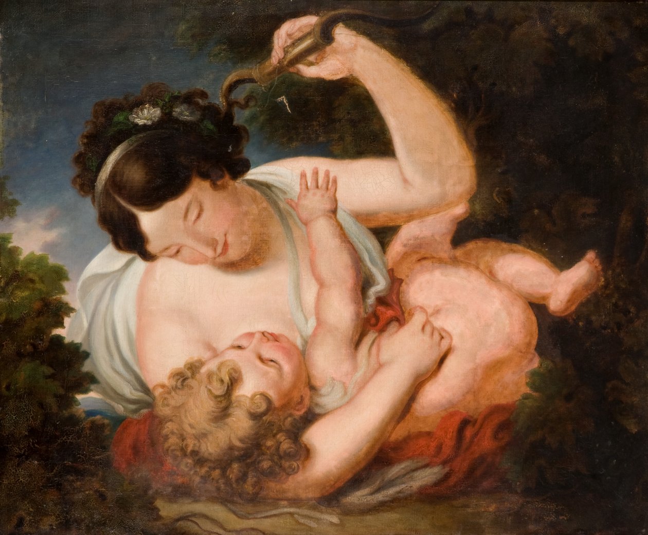 Cupid Disarmed olja på duk av William, II Hilton