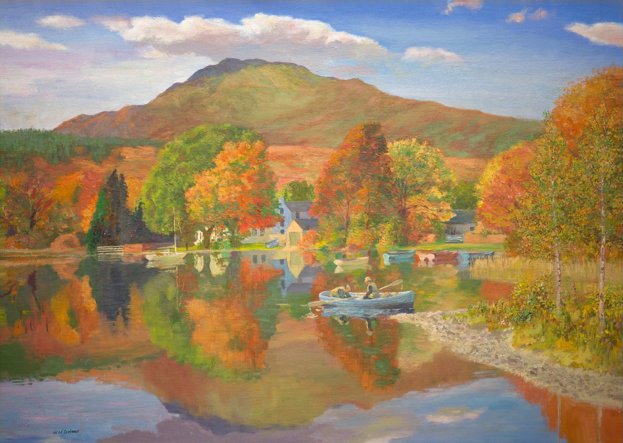Fiske i Skottland (olja ombord) av William Ireland