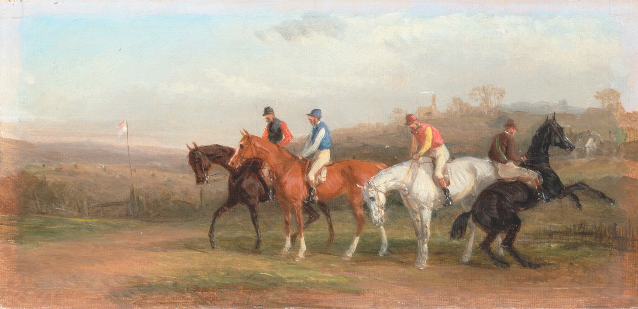 Steeplechasing: Vid starten av William J. Shayer
