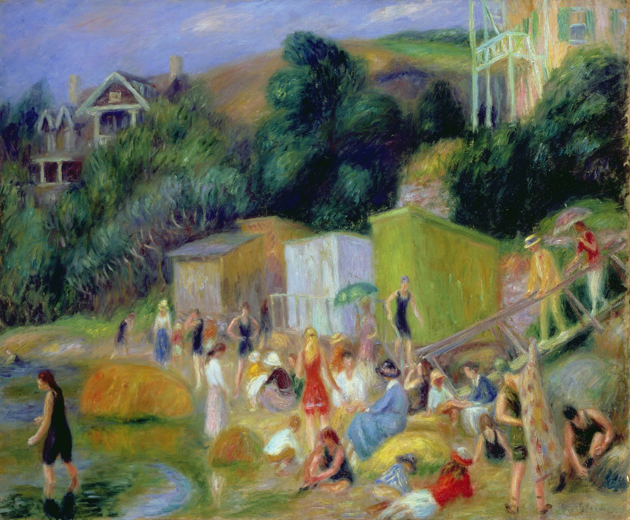 Stranden vid Annisquam av William James Glackens