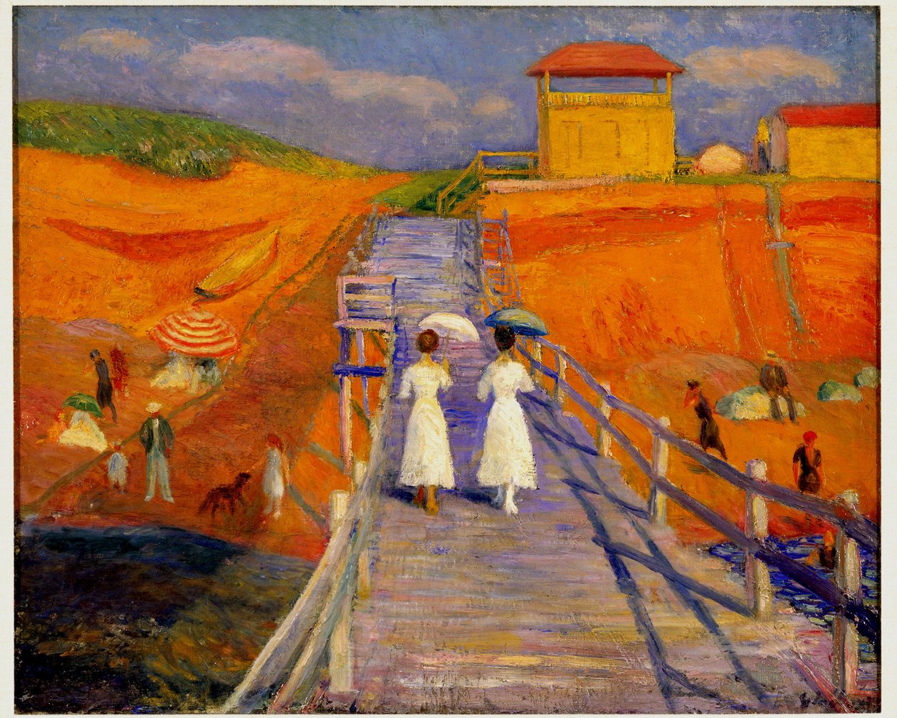 Cape Cod Pier, 1908 av William James Glackens