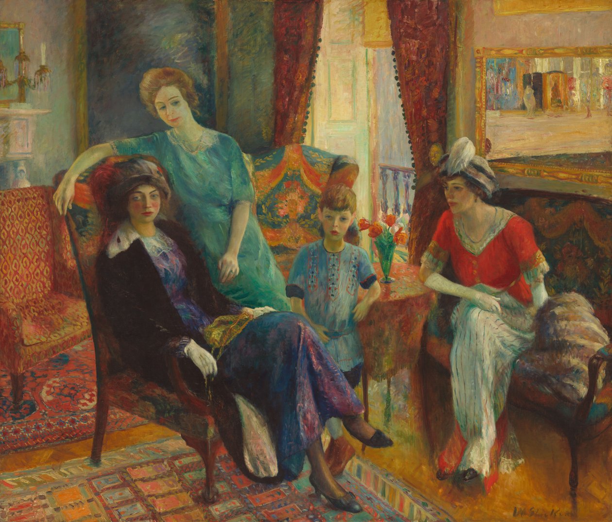 Familjegrupp, 19101911. av William James Glackens