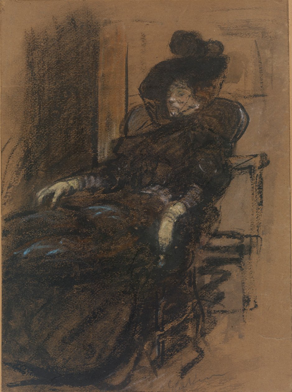 Sittande kvinna av William James Glackens