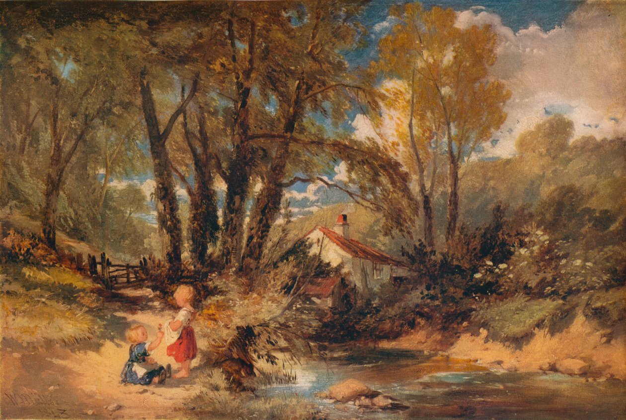 En walesisk ström, 1843 av William James Muller