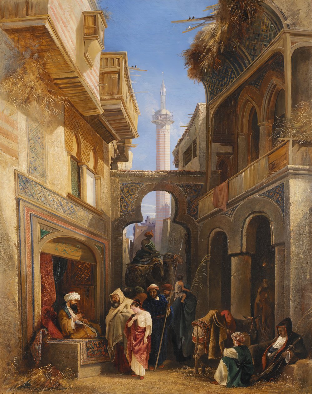 Gatubild i Kairo, 1839. av William James Muller