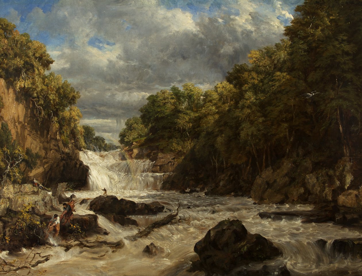 Swallow Falls, Bettws-y-Coed av William James Muller