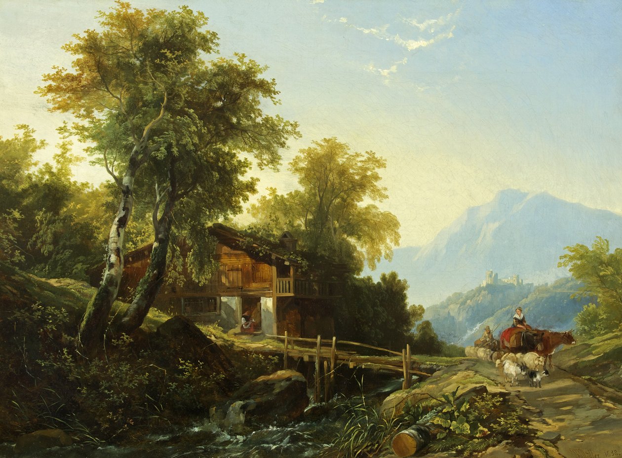 Schweizisk Chalet av William James Muller