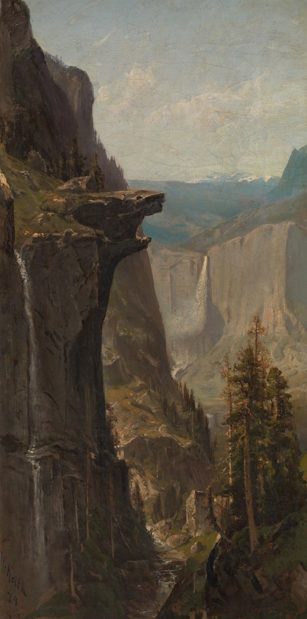 Yosemite Falls, från Glacier Point, 1879. av William Keith