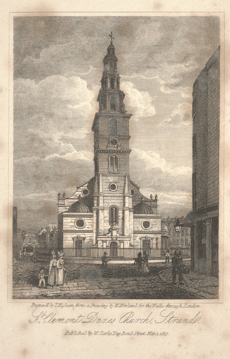 St. Clement Danes kyrka, Strand av William Kendall Morland