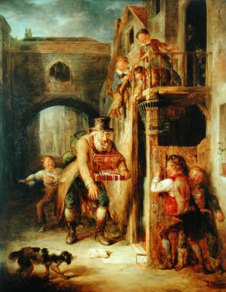 Det falska paketet (olja på duk) av William Kidd