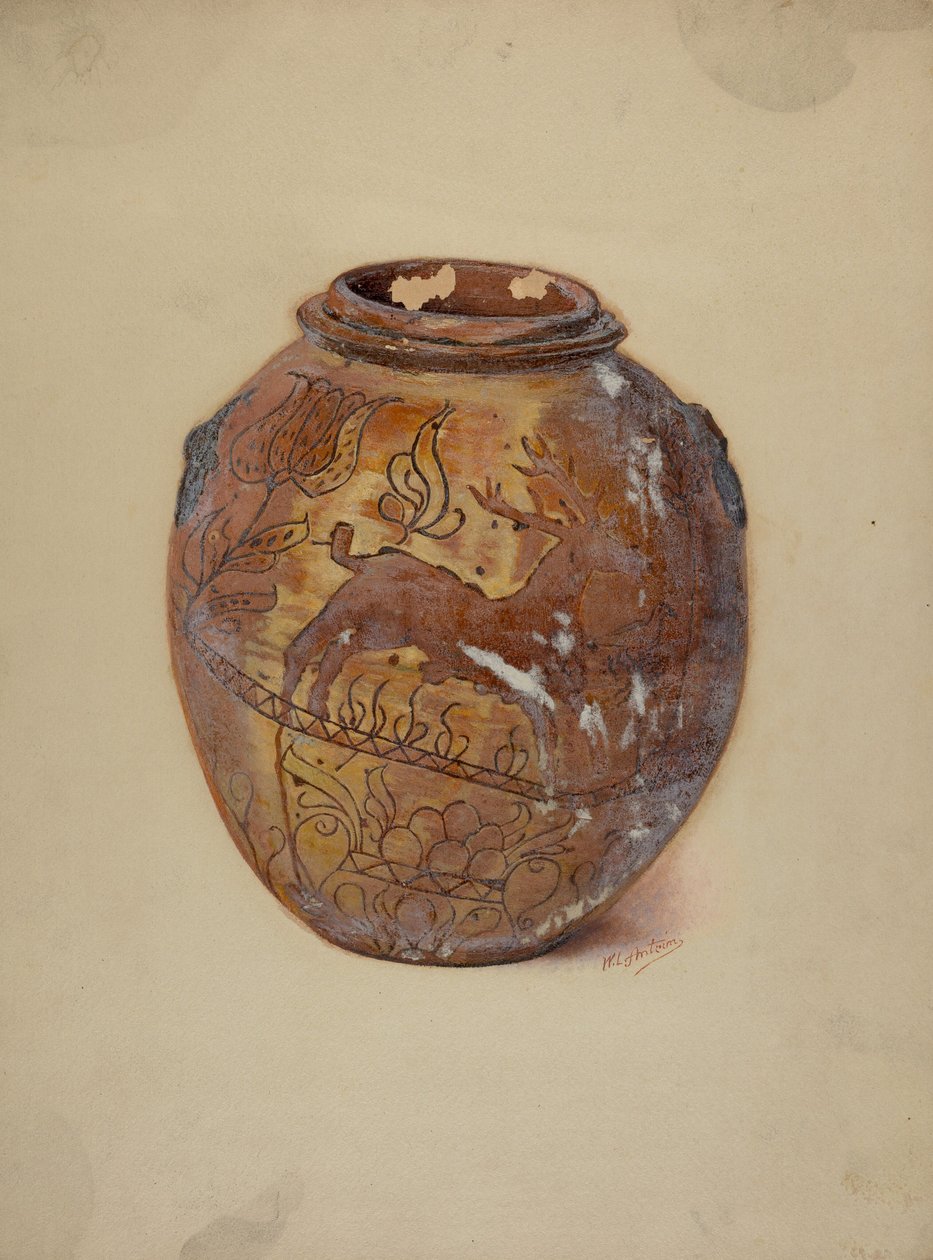 Pa German Jar, ca. 1937. av William L Antrim